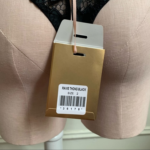 Agent Provocateur Raive Soirée Black Thong - Picture 5 of 7